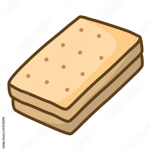 Biscuit icon. Suitable to use for bakery, food menu, online shop, pastry, restaurant, cafe, etc. 100% vector icon.