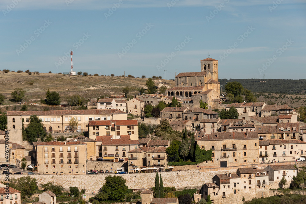 Vista panoramica del pueblo de Sepulveda, Castilla y León, España