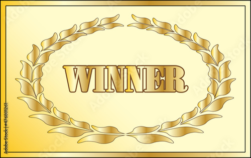 Winner Gold Plate