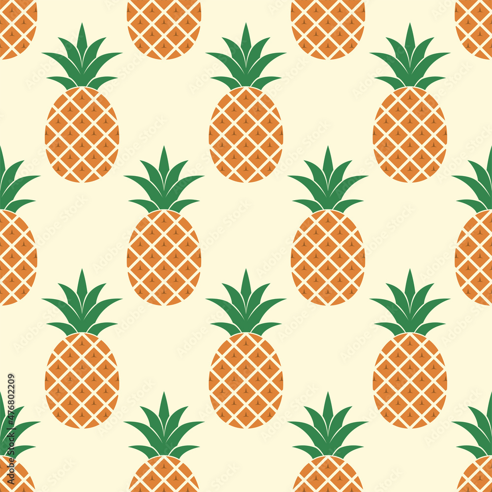 vector seamless pineapple pattern vector seamless pineapple pattern