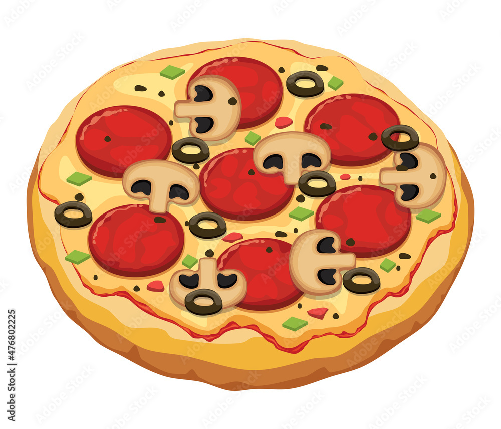 vector illustration of italian pizza vector illustration of italian pizza
