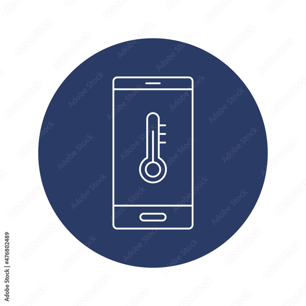 smart phone weather temperature icon vector smart phone weather temperature icon vector