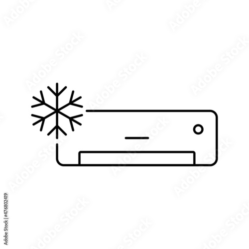 Air condition cooling icon vector