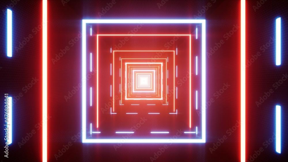 Flickering Multiple Light Tunnel VJ Background Flickering Multiple Light Tunnel VJ Background