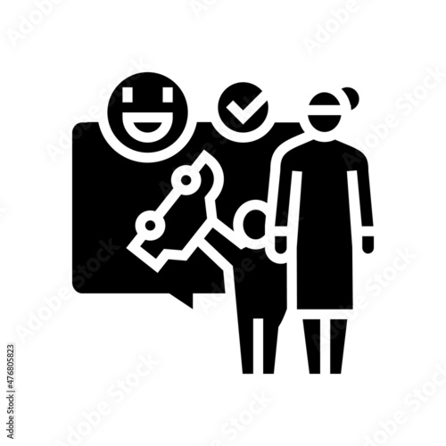 playing games babysitter and kid glyph icon vector. playing games babysitter and kid sign. isolated contour symbol black illustration