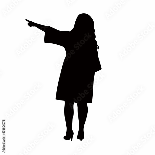 a woman body silhouette vector photo