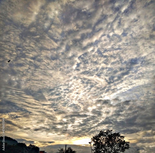 Nature bridge sky cloud and temple © Amrita
