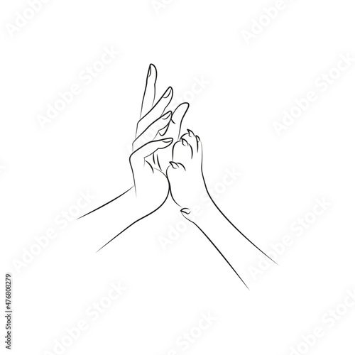 Woman's hand and dog's paw. Friendship