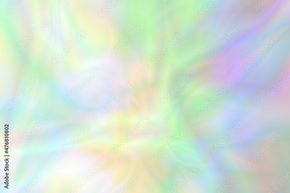 Abstract soft and colorful gradient background with holographic effect. Mix of colors.