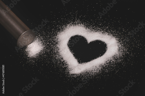 Visual describing the harm of using too much salt on the heart