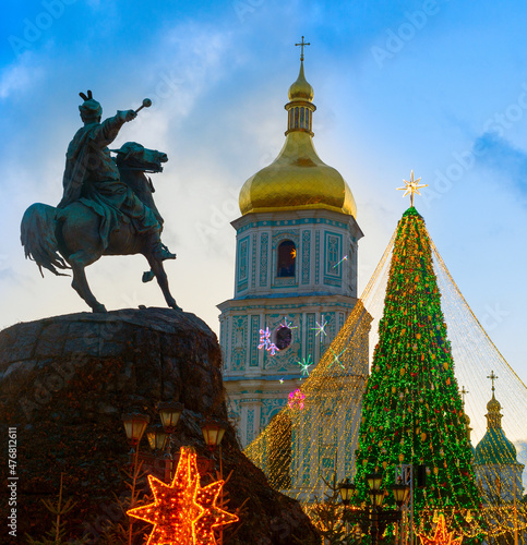 Christmas New Year tree Kiev