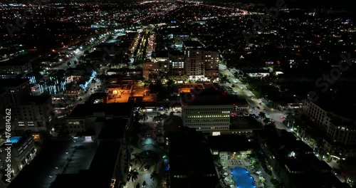 Night footage Boca Raton Florida USA photo