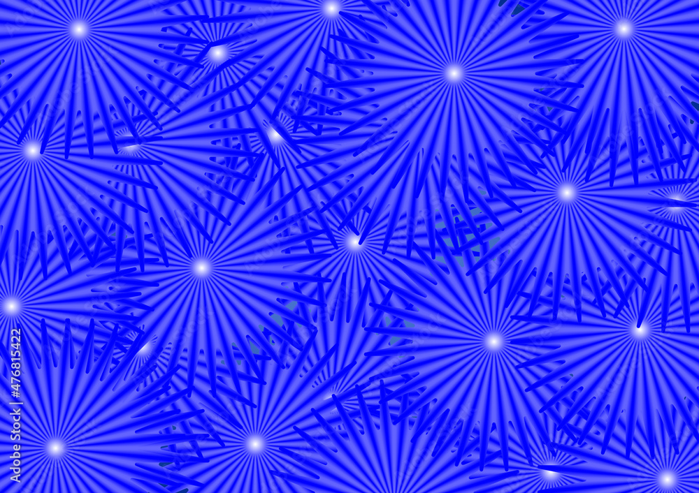 Blue stars with white spots in center pattern for background Blue stars with white spots in center pattern for background