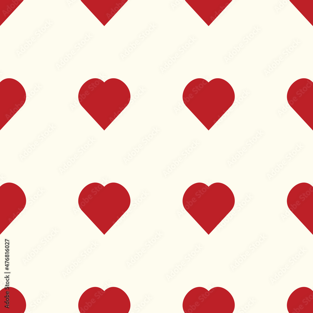 Seamless pattern with red hearts. Valentines Day textured print. Vector illustration. Seamless pattern with red hearts. Valentines Day textured print. Vector illustration.
