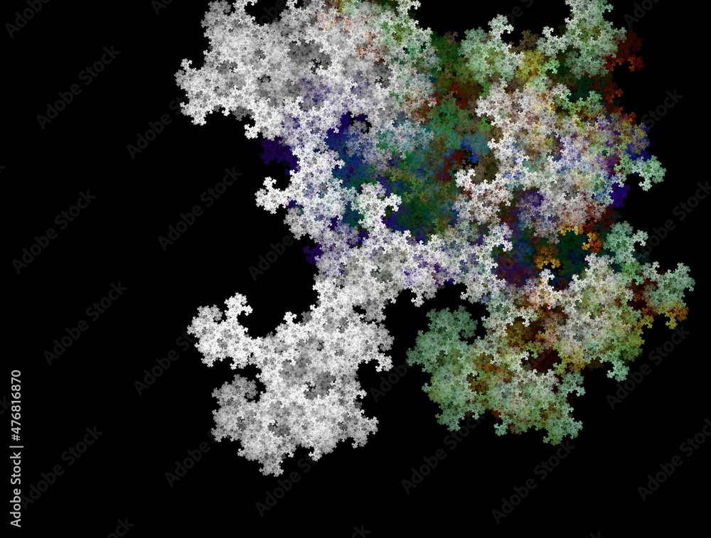 Imaginatory fractal abstract background Image