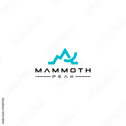 mammoth abstract logo vector design