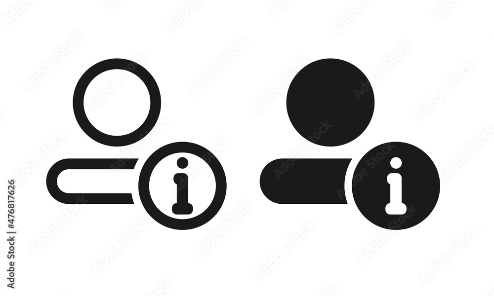 User information icon. Personal info. Illustration vector User information icon. Personal info. Illustration vector