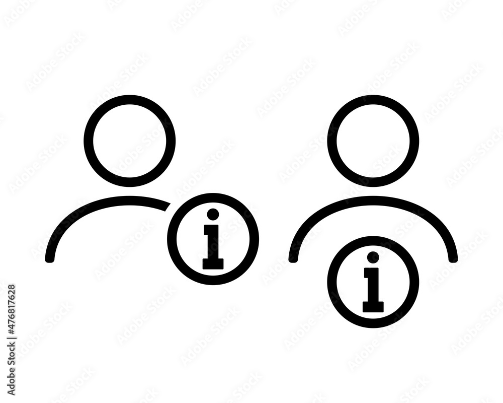 User information icon. Personal info. Illustration vector User information icon. Personal info. Illustration vector