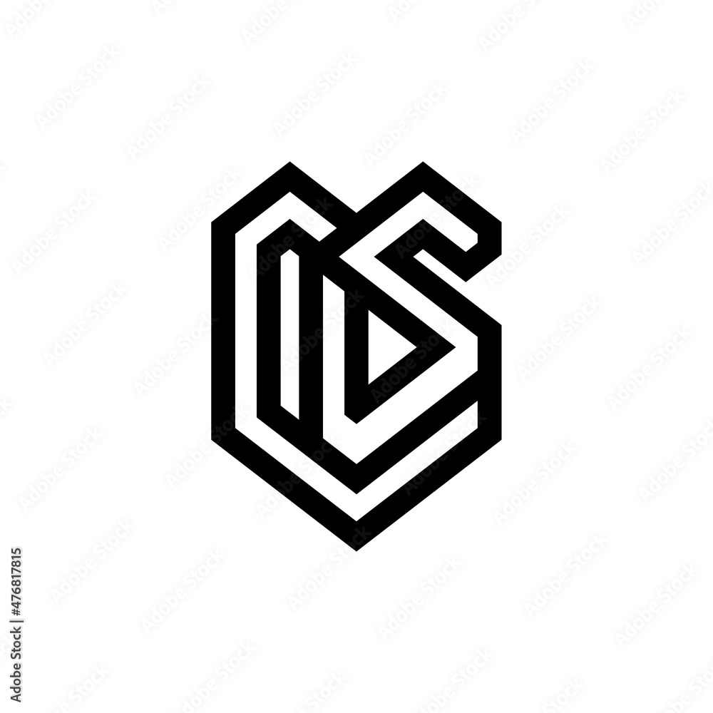 letter CS/SC initial logo icon vector template letter CS/SC initial logo icon vector template