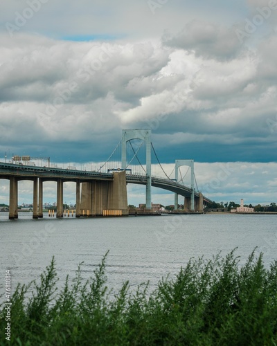 View of Throgs Neck Bridge, in Queens, New York City photo