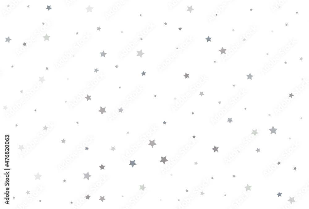 Christmas drawing with silver stars. Silver star Celebration Confetti. Christmas drawing with silver stars. Silver star Celebration Confetti.