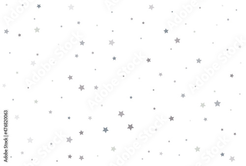 Christmas drawing with silver stars. Silver star Celebration Confetti.