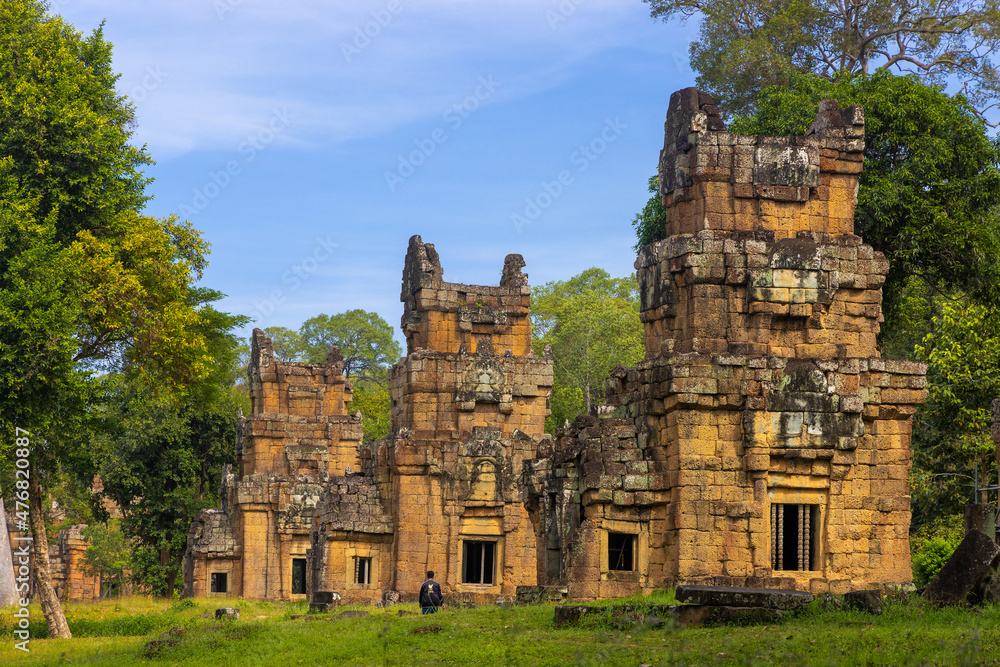 Ancient buildings in Angkor Thom, Cambodia