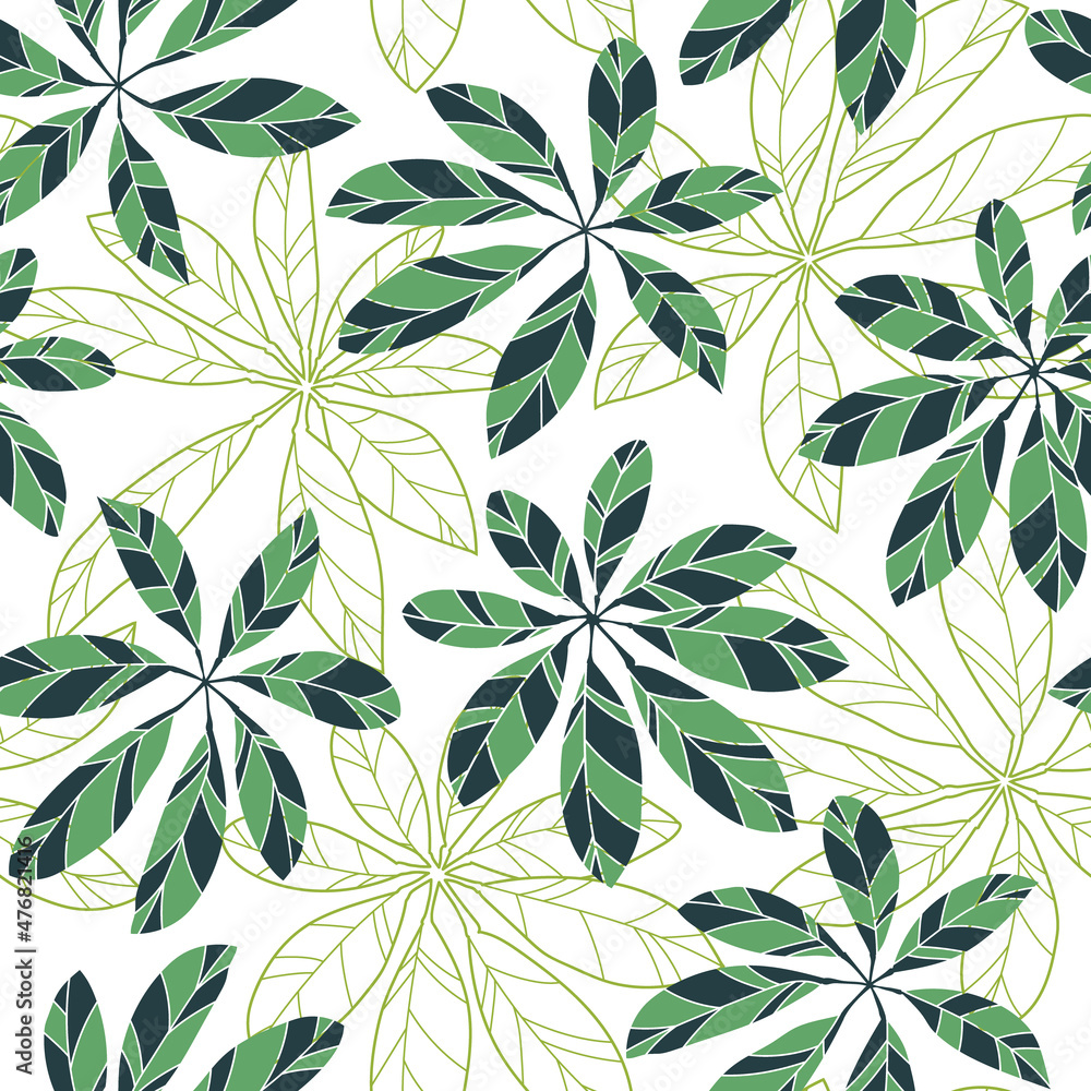 tropical leaf design - seamless vector repeat pattern, use it for wrappings, fabric, packaging and other print and design projects tropical leaf design - seamless vector repeat pattern, use it for wrappings, fabric, packaging and other print and design projects