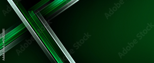 background with black blank space and green line