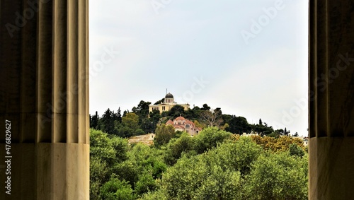 Filopappos Hill from a window  photo