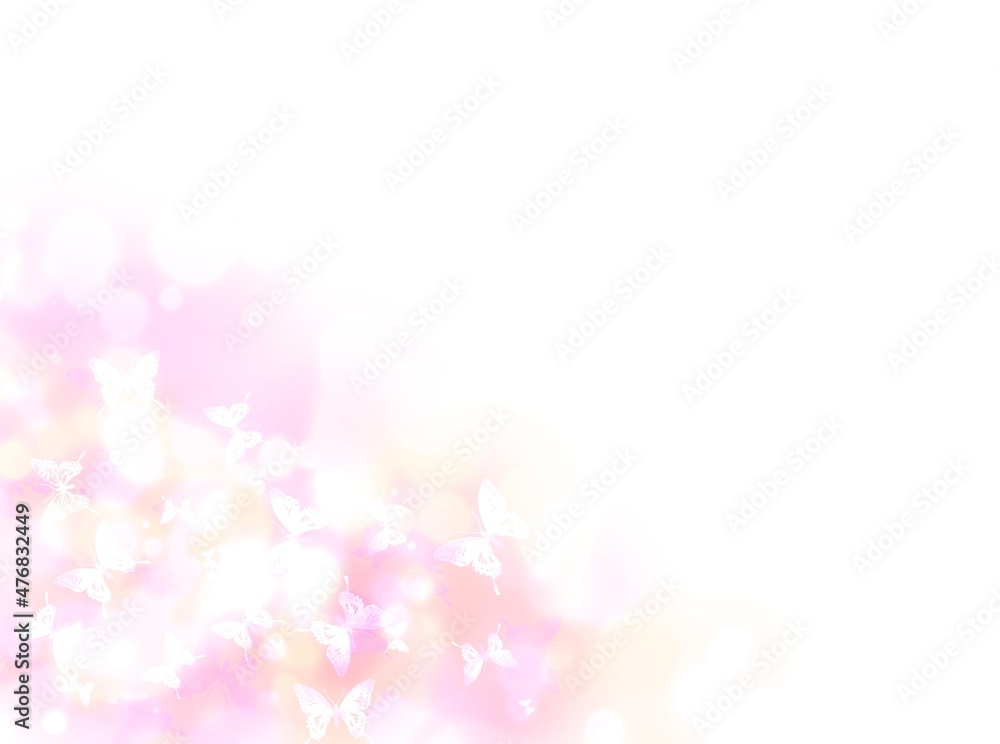淡い蝶の春イラスト 淡い蝶の春イラスト