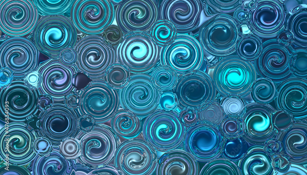 Abstract textured background of blue circles. Abstract textured background of blue circles.
