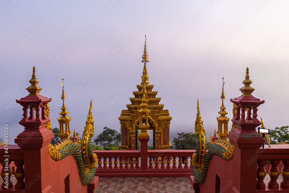 Obraz premium Wat Phra That Doi Phra Chan temple, Lampang Thailand.