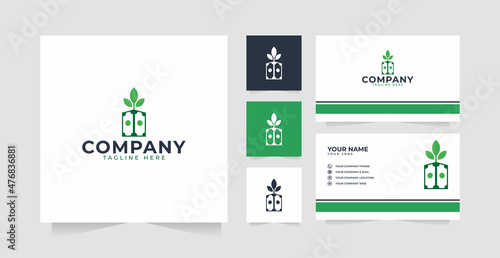Money Tree logo design inspiration and business card