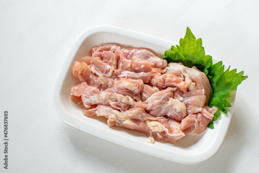 鶏肉セセリのお皿盛り