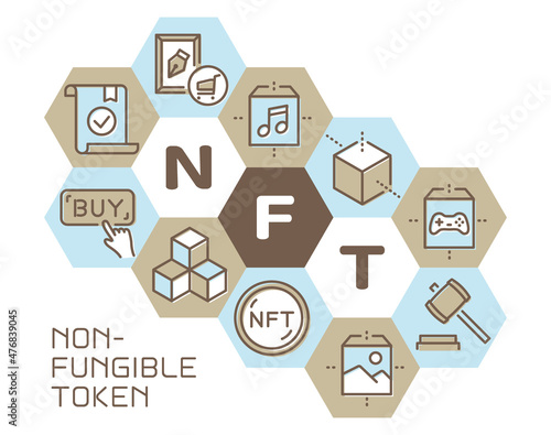NFT　六角形のロゴ