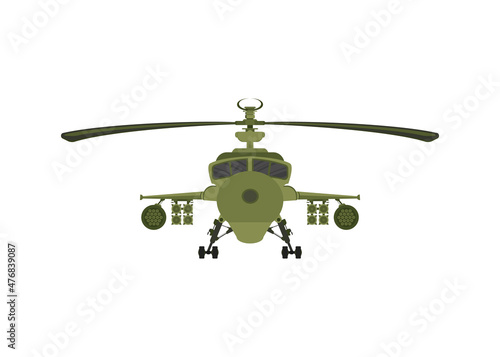 apache war machine vector illustration