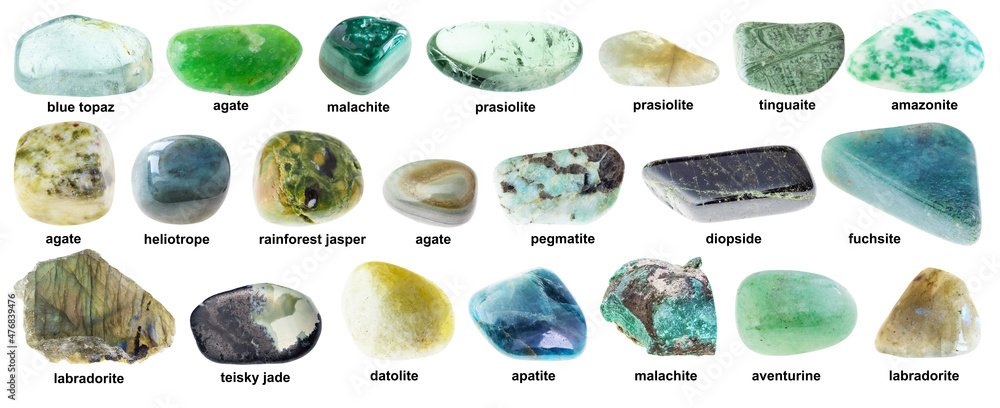 Green Rocks Names Green Minerals Names