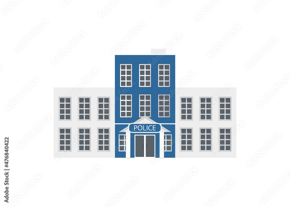 Vector icon set or infographic elements representing low poly police buildings for city illustration Vector icon set or infographic elements representing low poly police buildings for city illustration