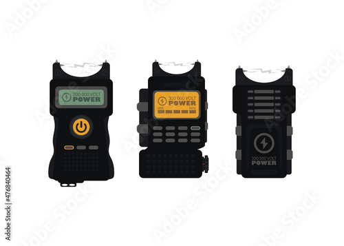 Set Shocker for protection. Taser is an electric weapon. Item for safety.