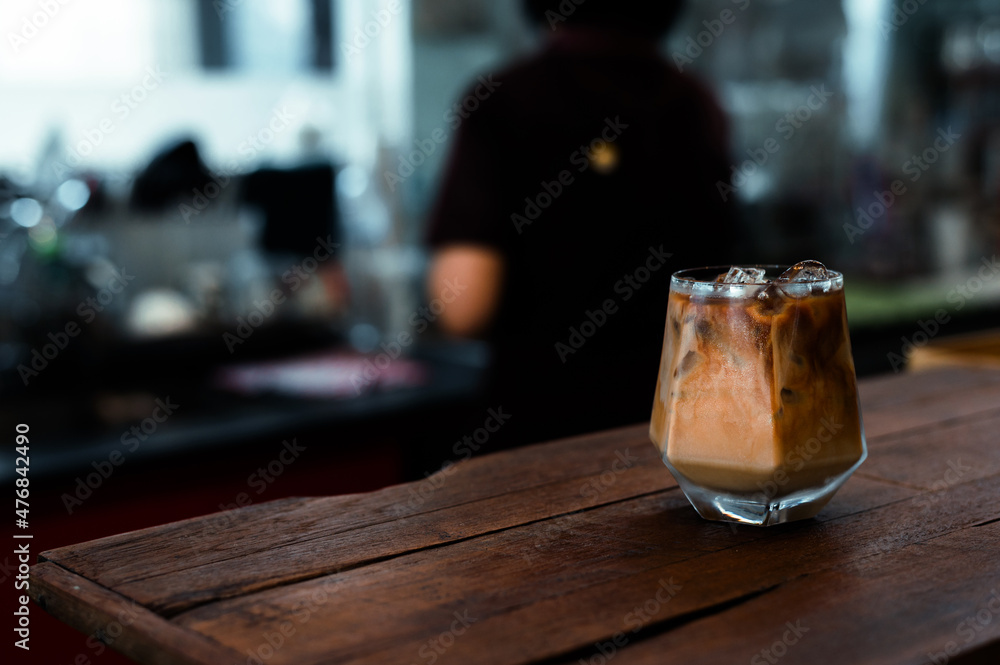 iced coffee ready to drink at cafe​