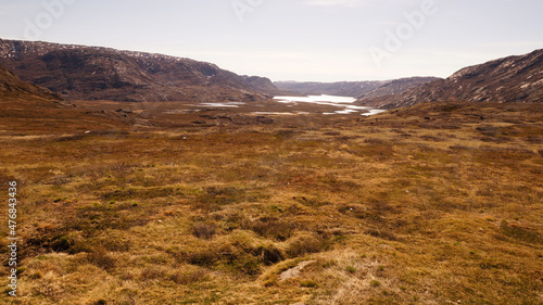 Arctic Circle Trail Trekking Path between Kangerlussuaq and Sisimiut in Greenland.