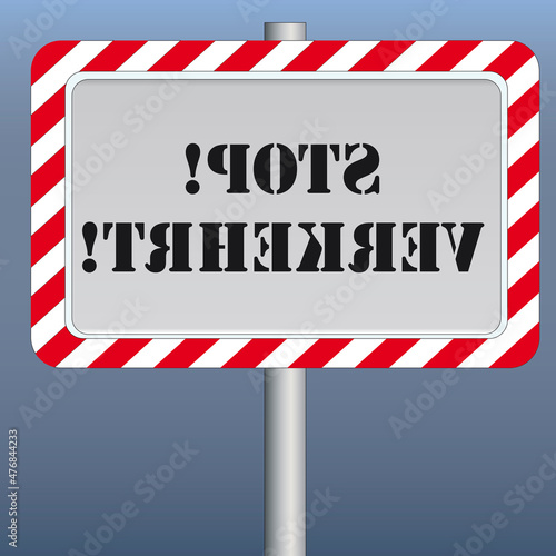 Stop verkehrt