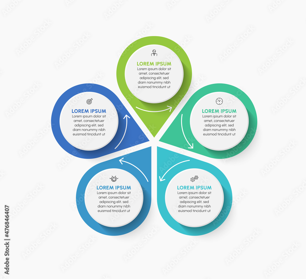 Business circle infographic timeline icons designed for abstract background template Business circle infographic timeline icons designed for abstract background template