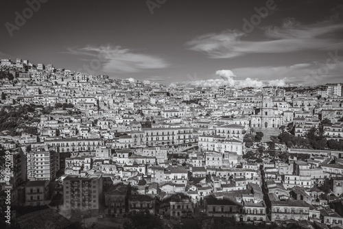 Wonderful View of Modica City Centre, Ragusa, Sicily, Italy, Europe, World Heritage Site © Simoncountry