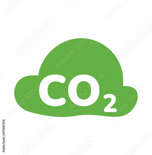 Air Pollution Eco icon. Vector graphic glyph style isolated on white background photo