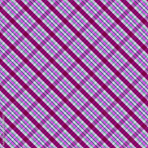 pink and blue plaid