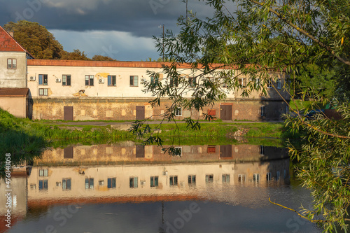 Kaliningrad, ravelin Haberberg on the shore of the pond photo