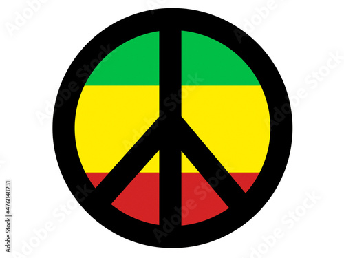 Peace symbol, illustration image