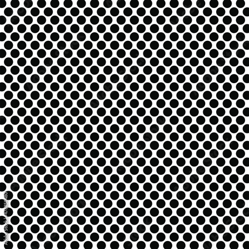 Vector Eps8 White Background with Black Polka Dots.Seamless pattern of Black polka dots on a bright White background for arts, crafts, fabrics, decorating, albums and scrap books.